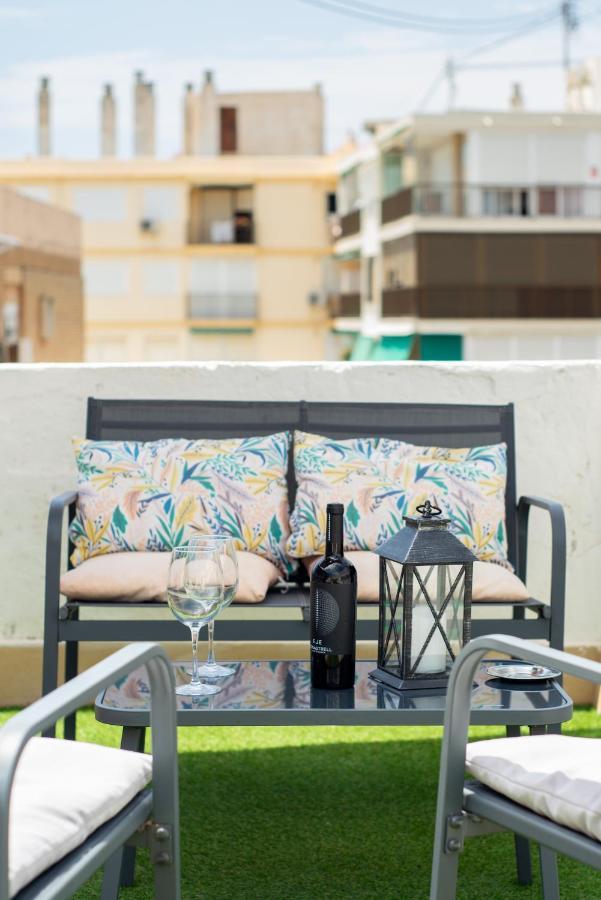 Апартаменти Atico Frente Al Mar 2 Terrazas Barbacoa Y Parking Sujeto A Disponibilidad Ел-Кампельйо Екстер'єр фото
